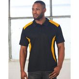 TrueDry Cotton Blend Contrast Panel Moisture Wicking Polo Shirt