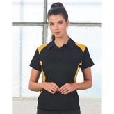 Ladies TrueDry Moisture Wicking Contrast Panel Polo Shirt