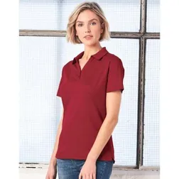 Victory TrueDry Ladies Cotton Back Moisture Wicking Short Sleeve Polo