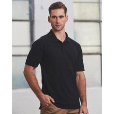Mens Combed Cotton Pique Easy Fit Polo