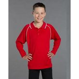 CoolDry Raglan Long Sleeve Sports Polo Kids