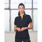 Ladies Slimmer Fit Contrast Pique Polo Shirt