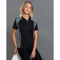 Ladies CoolDry Mini Waffle Moisture Wicking Polo