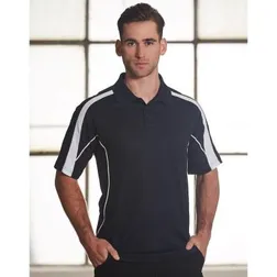 TrueDry Cotton Back Micromesh Polo with Contrast Panels