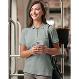 Ladies Slimmer Fit Cotton Stretch Pique Polo