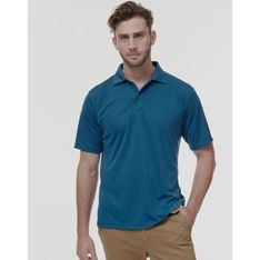 Mens Bamboo Charcoal Easy Fit Performance Polo