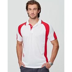 Alliance Mens CoolDry Mini Waffle Moisture Wicking Polo