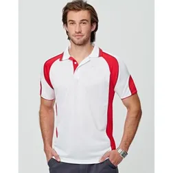 Alliance Mens CoolDry Mini Waffle Moisture Wicking Polo