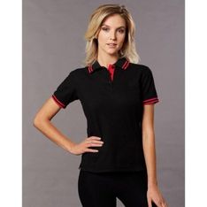 TrueDry Cotton Blend Contrast Trim Womens Polo Shirt