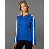 Ladies TrueDry Long Sleeve Cotton Backed Micromesh Polo