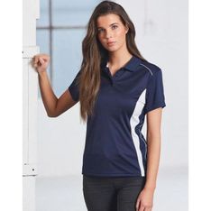 Pursuit Ladies CoolDry Polyester Interlock Polo with Contrast Panels