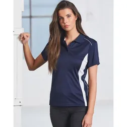 Pursuit Ladies CoolDry Polyester Interlock Polo with Contrast Panels