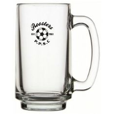 355ml Glass Drinkware with Pad Print Branding