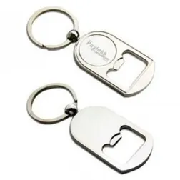 Silver Alloy Keyring Bottle Opener With Gift Box