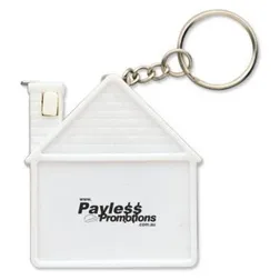 Compact One Metre Plastic Measuring Tape with Keyring