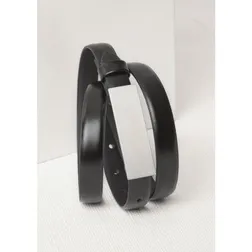 Ladies Genuine Leather Belt with Metal Buckle