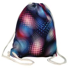 Full Colour Sublimation Polyester Cotton Drawstring Backpack