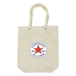 Calico Cotton Rope Handle Shopping Tote with Large Gusset