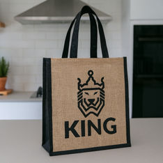 Jagg Sustainable Jute Tote Bag with Wide Gusset Base