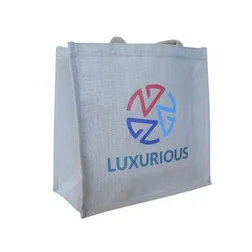 Jabali Large Square Jute Tote Bag Eco Friendly Promotional