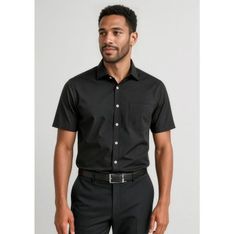 Charlie Classic Fit Mechanical Stretch Cotton Polyester Shirt
