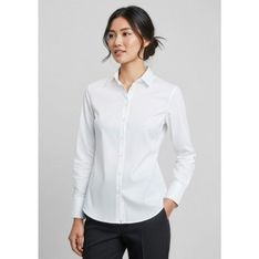Camden Stretch Oxford Long Sleeve Ladies Shirt