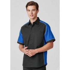 Nitro Polyester Cotton Twill Short Sleeve Dress Shirt