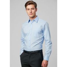 Base Mens Long Sleeve Poplin Shirt Professional Workwear