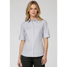 Ambassador Yarn Dyed Stripe Short Sleeve Shirt Ladies