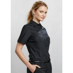 Bondi Ladies Short Sleeve Business Poplin Shirt