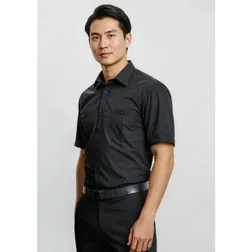 Bondi Mens Polyester Cotton Poplin Short Sleeve Shirt