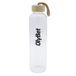 Vidro Borosilicate Glass Water Bottle with Bamboo Lid 750ml