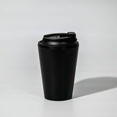 Pacino Double Wall Flip Lid Coffee Mug