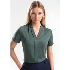 Madison Womens Polyester Stretch Short Sleeve Professional Shirt