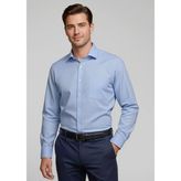 Regent Cotton Yarn Dyed Herringbone Mens Long Sleeve Shirt