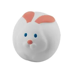 White Rabbit Polyurethane Stress Relief Squeeze Toy