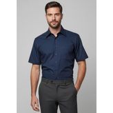 Metro Mens Short Sleeve Poplin Business Shirt