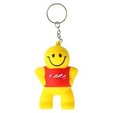 Little Man Polyurethane Stress Reliever Keychain