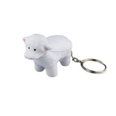 Sheep Shape Polyurethane Stress Reliever Keyring