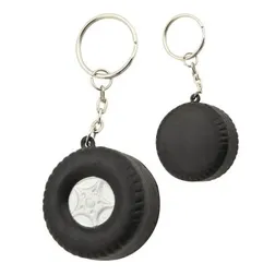 Tire Shaped Stress Reliever with Keychain