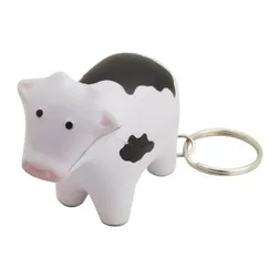 Cow Stress Reliever with Metal Key Ring