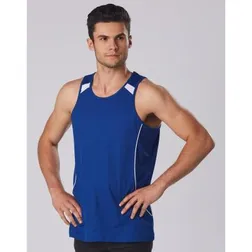 TrueDry Cotton Back Micromesh Mens Athletic Singlet