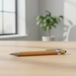 Bamboo Stylus Ballpoint Pens with Aluminium Barrel
