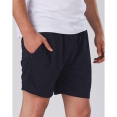 Mens CoolDry Mesh Athletic Shorts with Zip Pocket