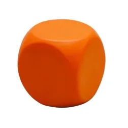 Rounded Cube Polyurethane Stress Reliever with Dice Appearance