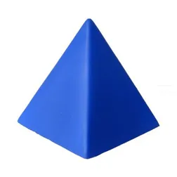 Pyramid Polyurethane Stress Reliever with Multi Surface Branding