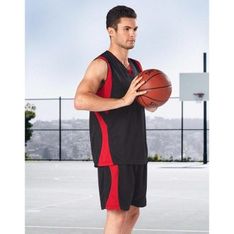 CoolDry Mesh Athletic Shorts with Contrast Piping