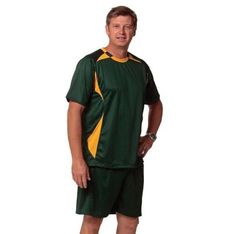CoolDry Mens Long Soccer Shorts with Drawcord