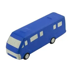 Blue Polyurethane Mini Bus Stress Reliever