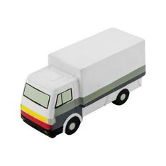 White Truck Shape Stress Reliever Polyurethane Transport Promotional